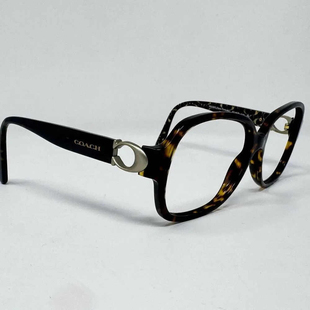 Coach HC8241 L1031 Dark Tortoise Sunglass / Eyeglass Frames 57-17-140